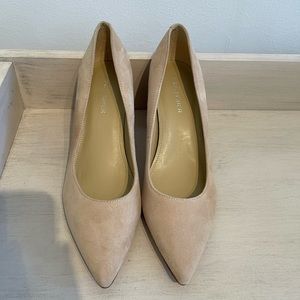 Marc Fisher Tan Suede Block Heels Size 7.5